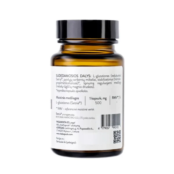 GlutOx Maisto Papildas: L-Glutationo Papildas Sveikatai ir Grožiui